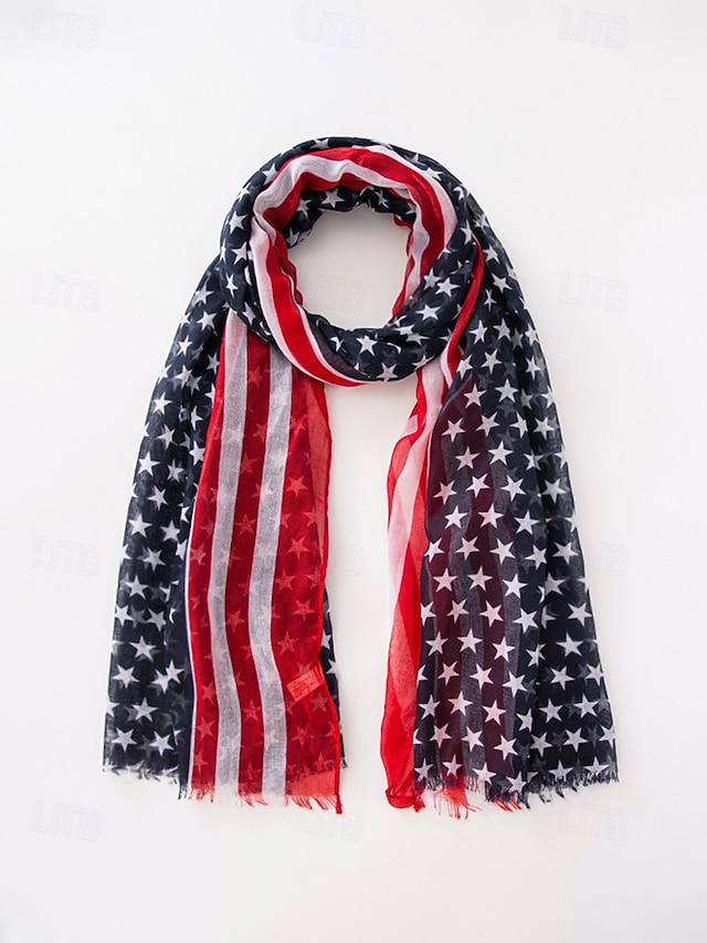 United States 250th Anniversary Women's Polyester Chiffon Scarf