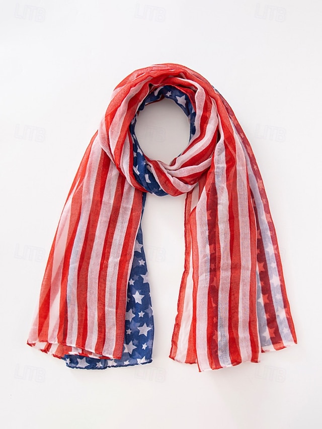 United States 250th Anniversary Women's Polyester Chiffon Scarf