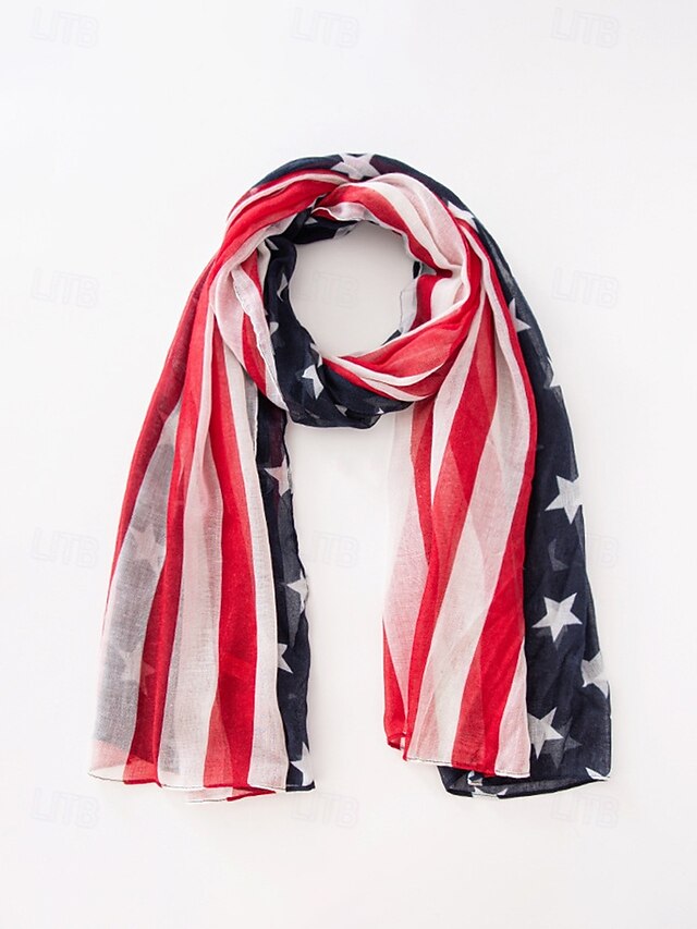 United States 250th Anniversary Women's Polyester Chiffon Scarf