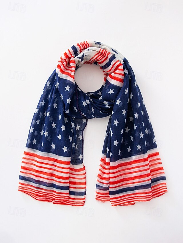 United States 250th Anniversary Women's Polyester Chiffon Scarf