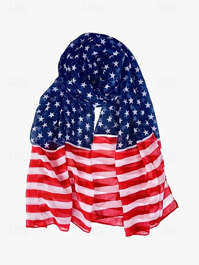 United States 250th Anniversary Women's Polyester Chiffon Scarf