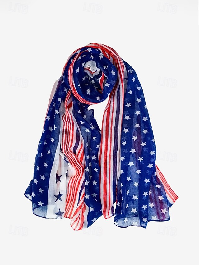 United States 250th Anniversary Women's Polyester Chiffon Scarf
