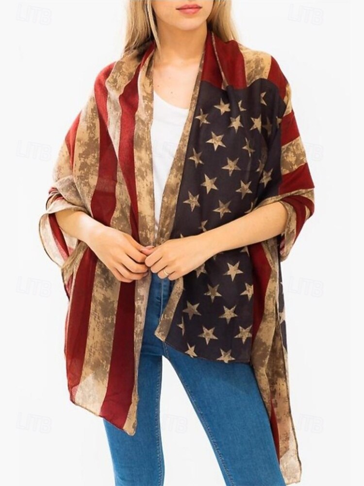 United States 250th Anniversary Women's Polyester Chiffon Scarf