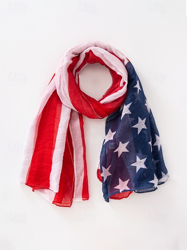 United States 250th Anniversary Women's Polyester Chiffon Scarf