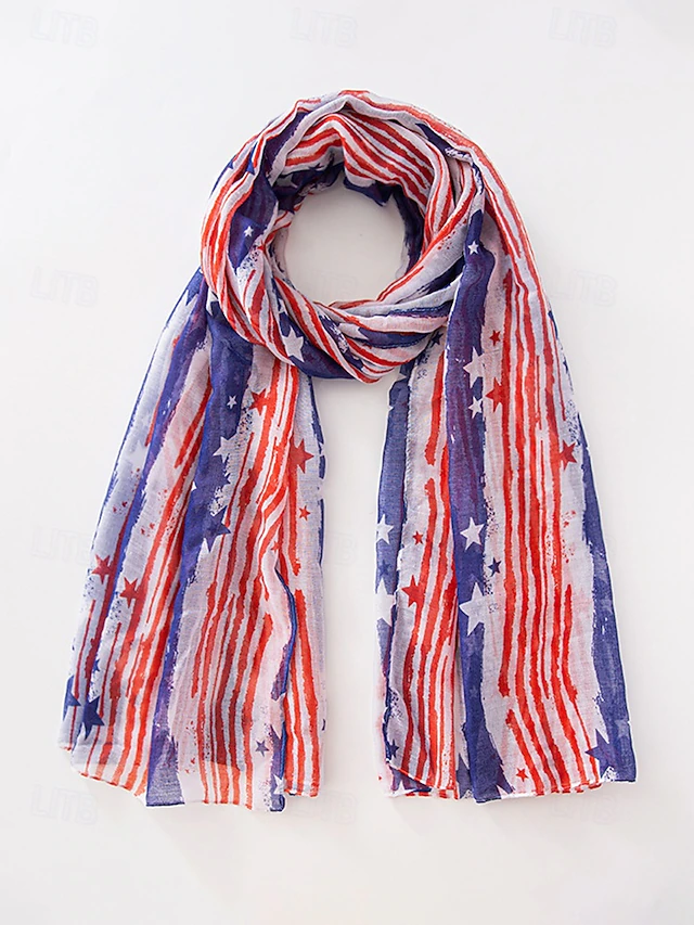 United States 250th Anniversary Women's Polyester Chiffon Scarf