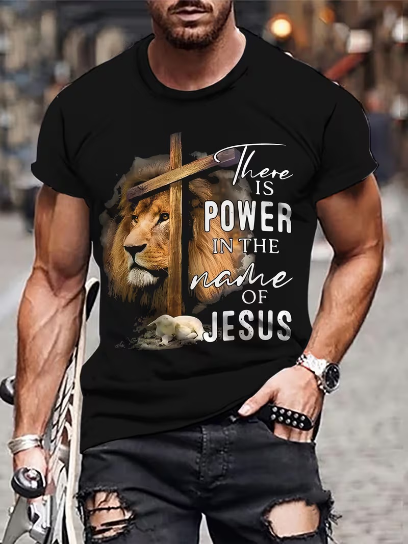 Original trendy brand cartoon men's crew-neck short-sleeved T-shirt