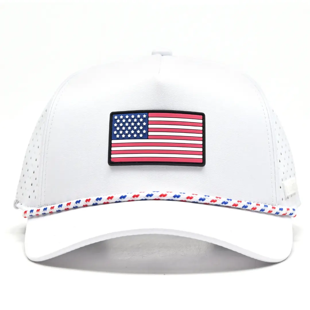 Curves and Clubs American Golf Hat - USA FLAG HAT - ONE SIZE FITS ALL GOLF HAT