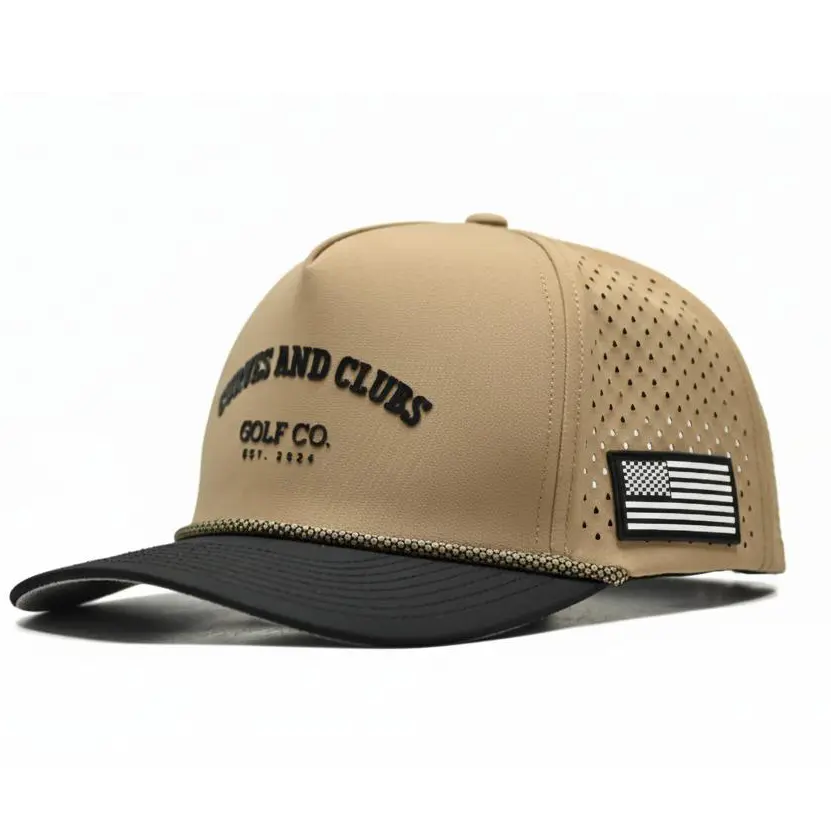 Curves and Clubs American Golf Hat - USA FLAG HAT - ONE SIZE FITS ALL GOLF HAT