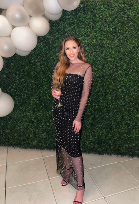 Elegant Rhinestone Mesh Overlay & Black Slip Dress Set (Buy 2 Free Shipping)