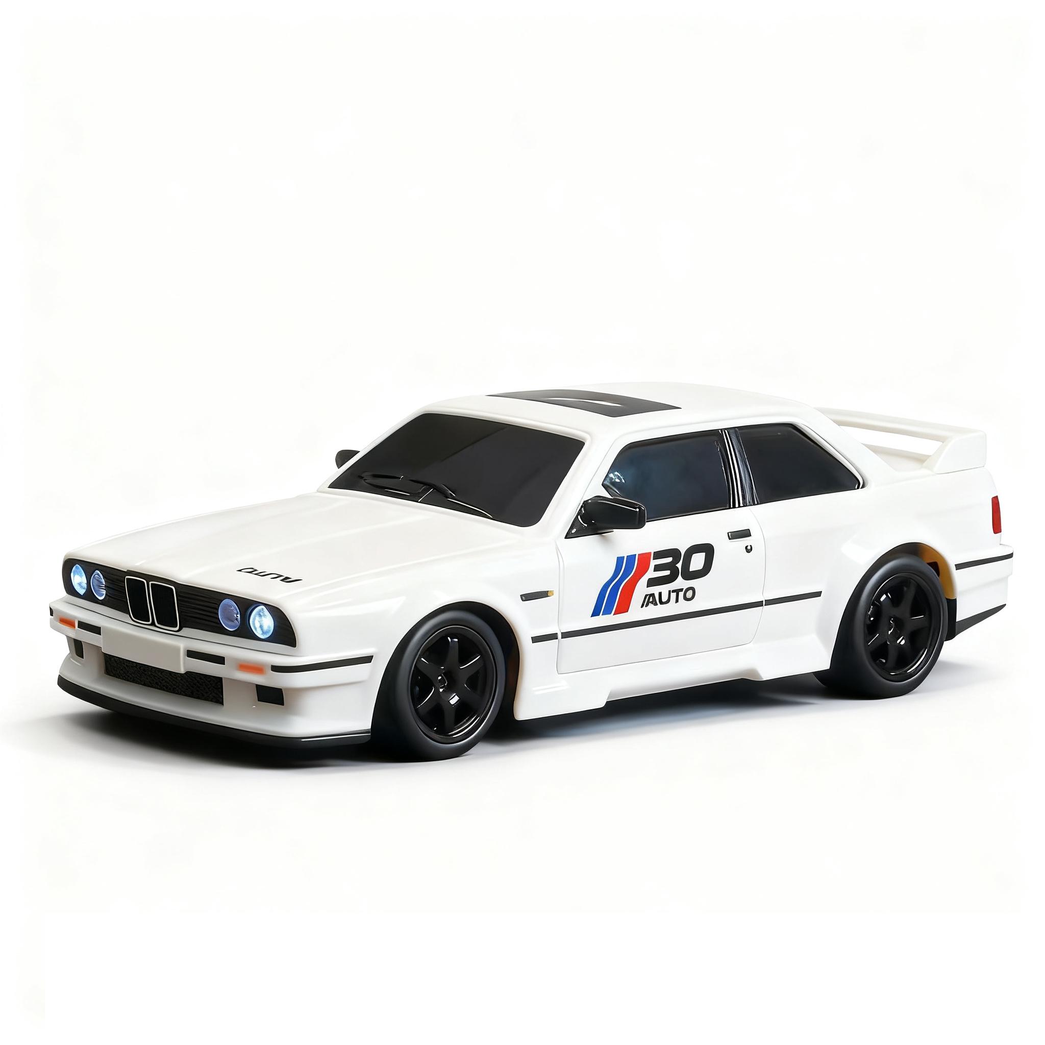 1:24 Scale Remote Control Drift Car - 2.4GHz 4WD RC Drift Car with LED Lights & Tires - Remote Control Racing Car. Perfect Birthday Gift for Kids