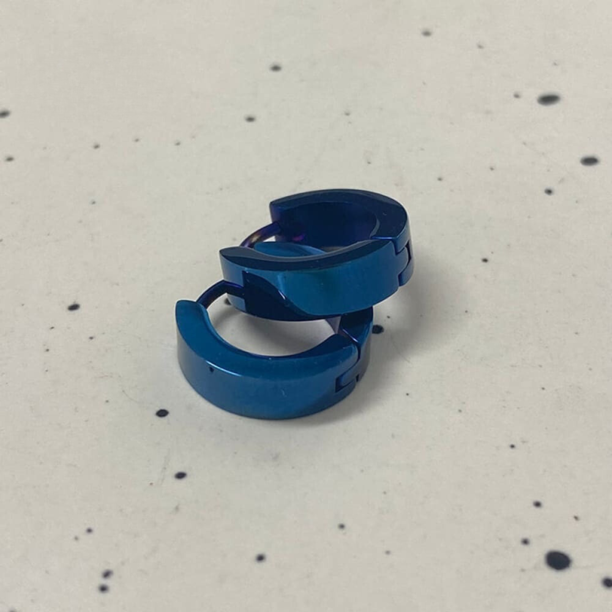 Minimalist Solid Color Stainless Steel Huggie Earrings