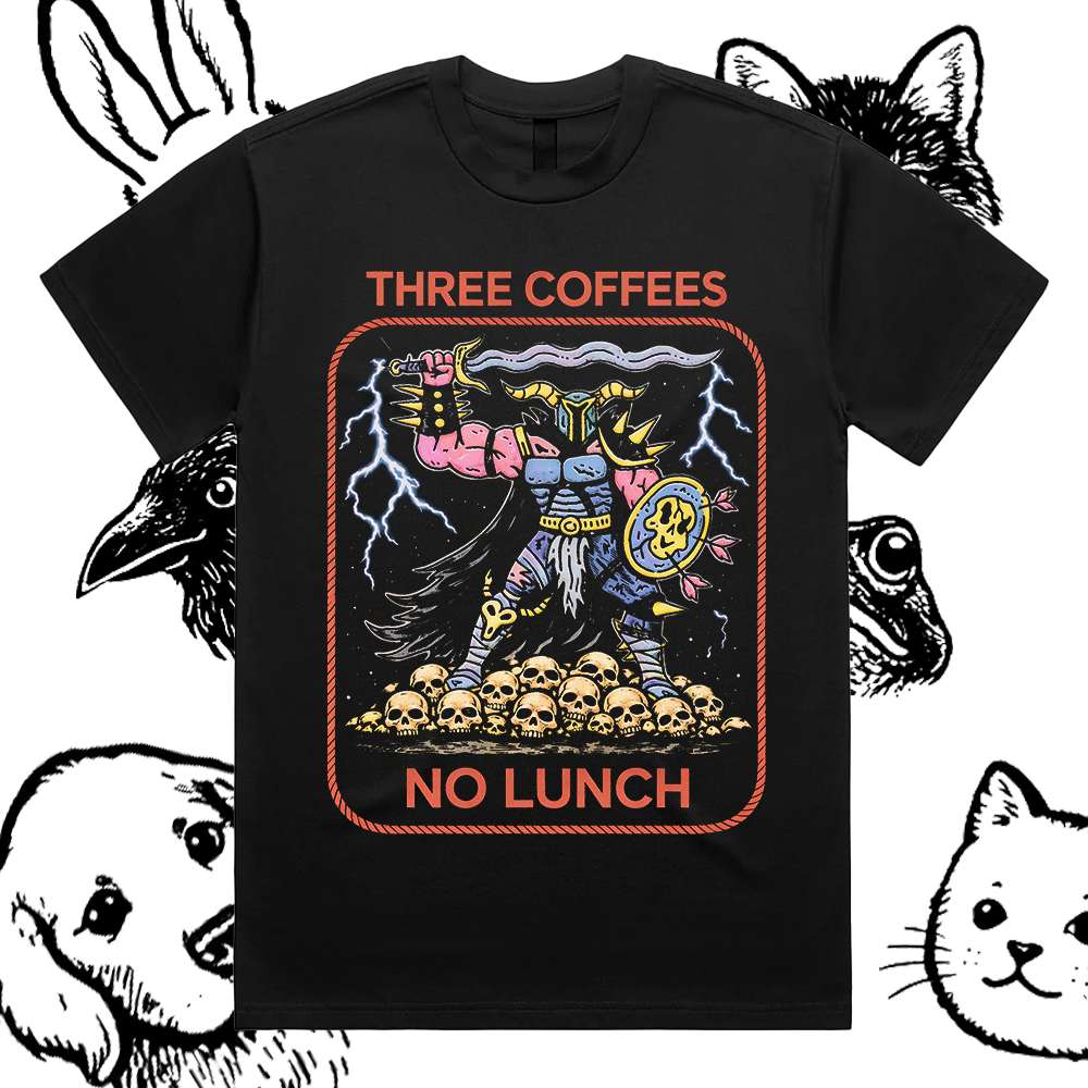 Three Coffees No Lunch Warrior