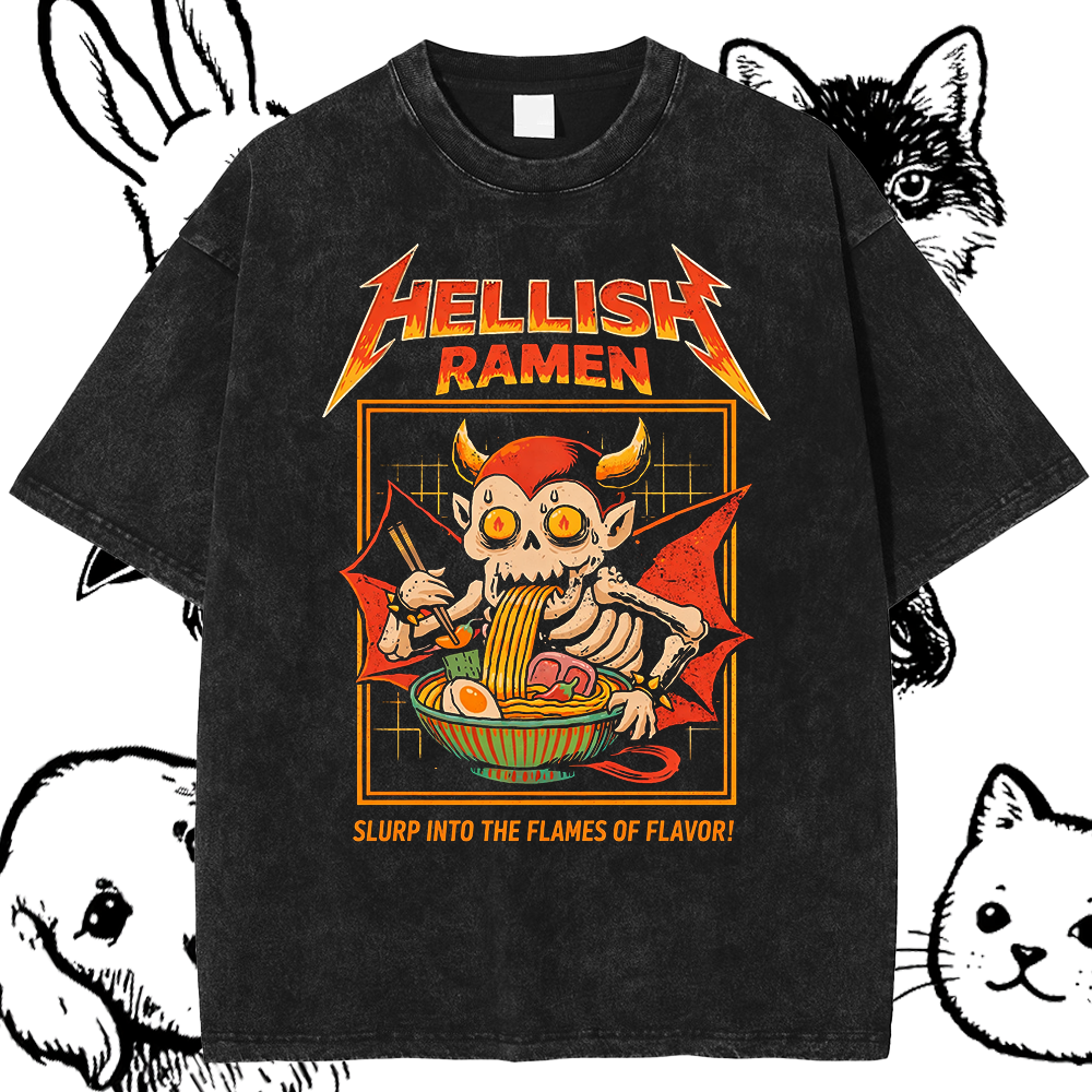 Hellish Ramen Metal Skeleton Slurp