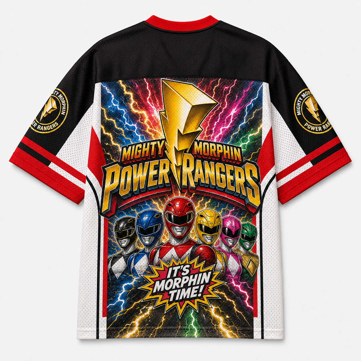 Mighty Morphin Power Rangers Jersey Shirts
