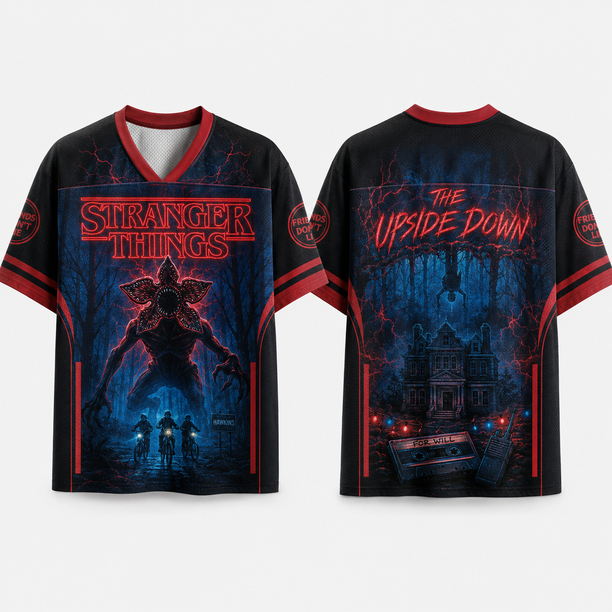 Stranger Things Movie Jersey Shirts