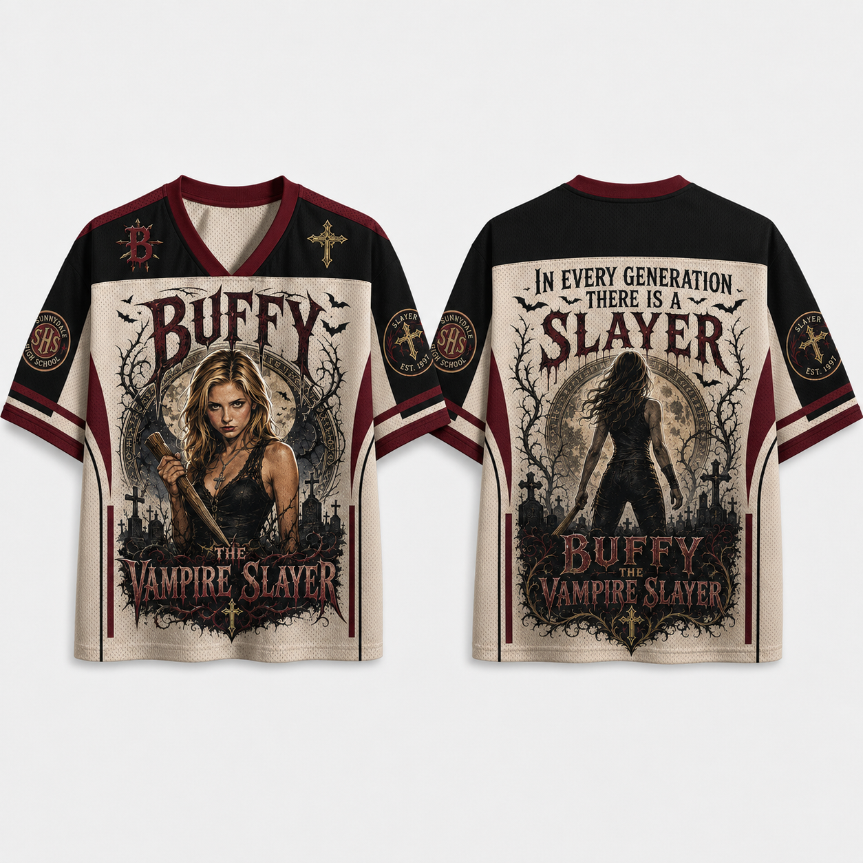 Buffy the Vampire Slayer Movie Jersey Shirts