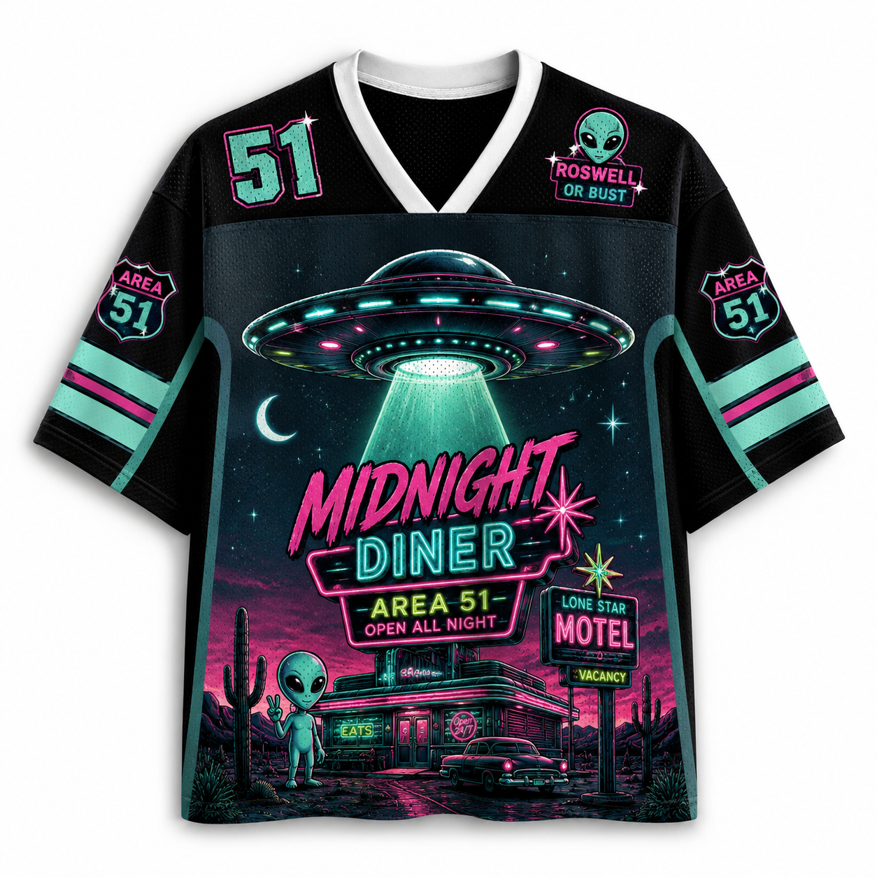 Alien "Midnight Diner"  Jersey Shirts