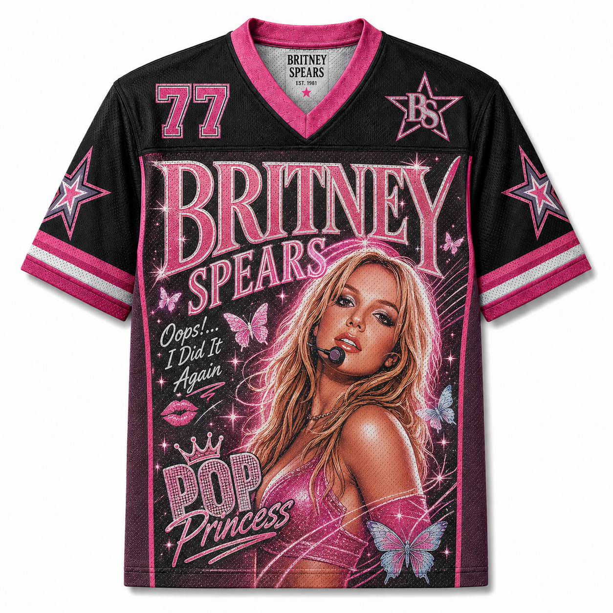 Britney Spears Y2K-style  Jersey Shirts