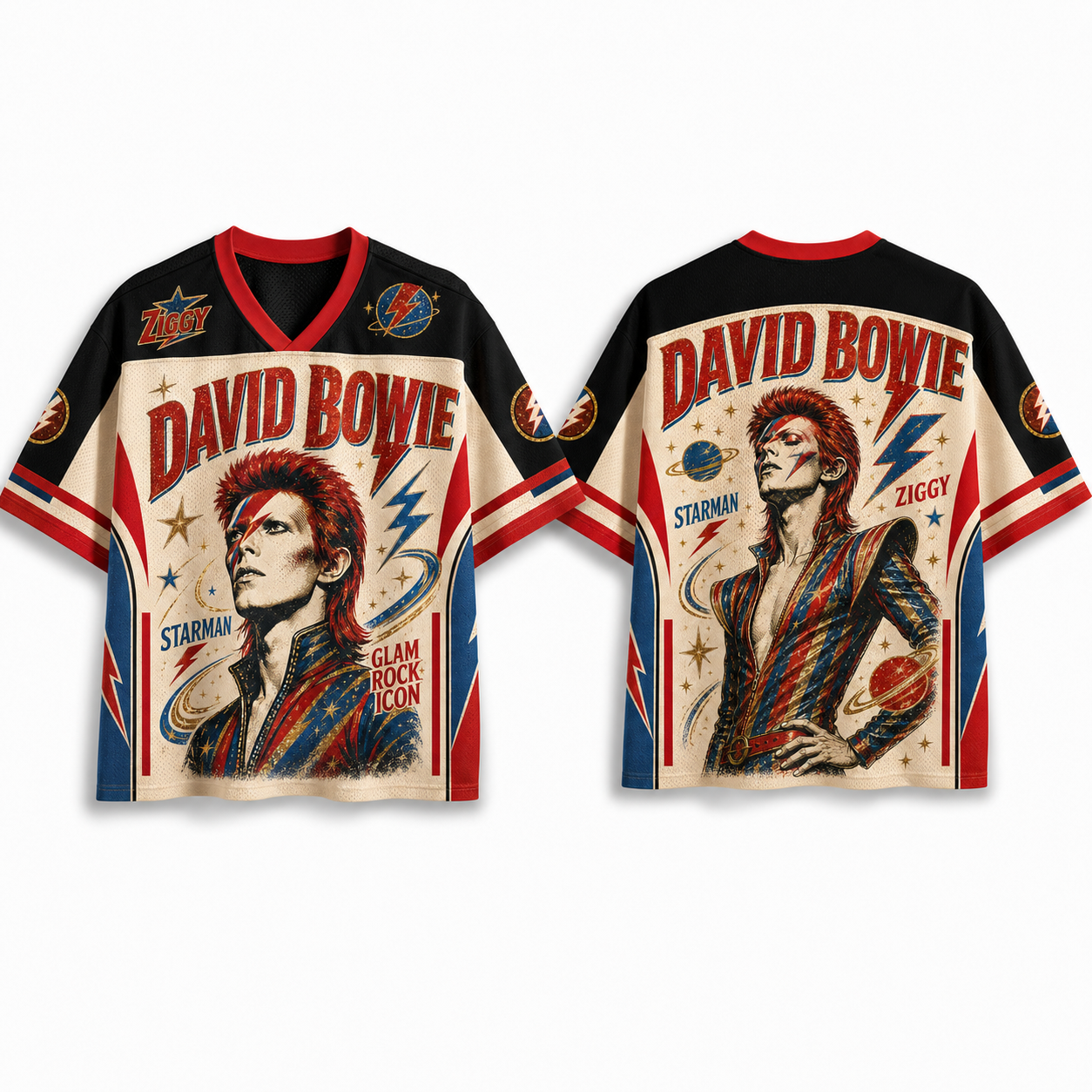 David Bowie Jersey Shirts
