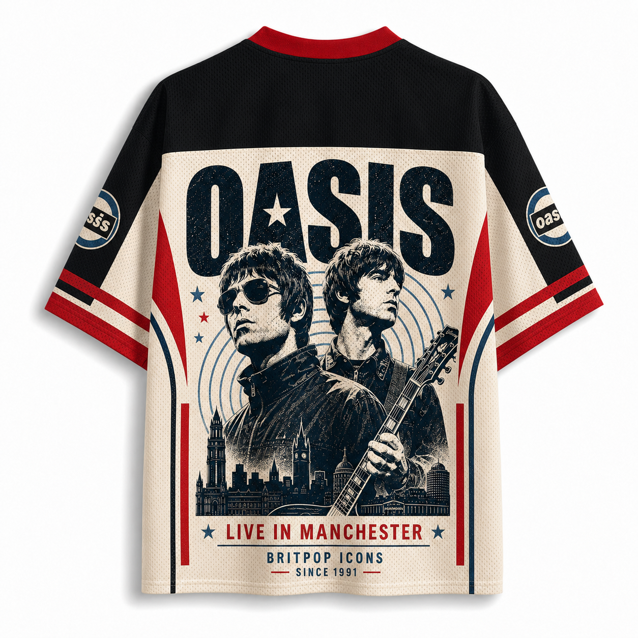 Oasis "Live in Manchester" Jersey Shirts