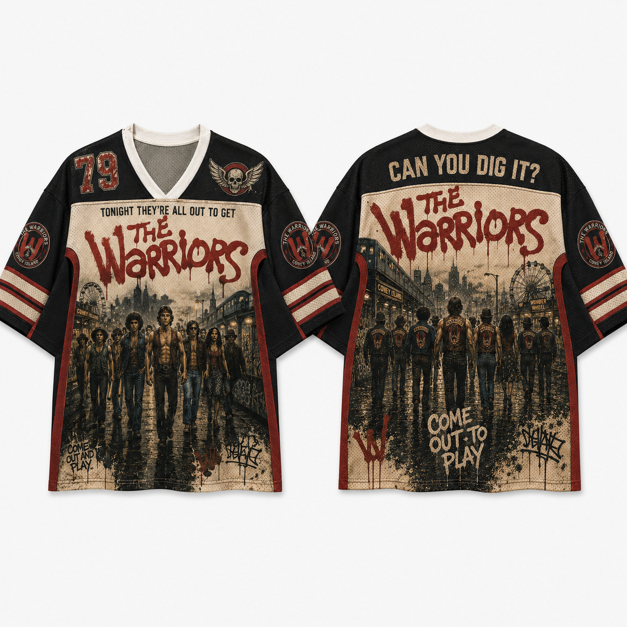 The Warriors movie Jersey Shirts