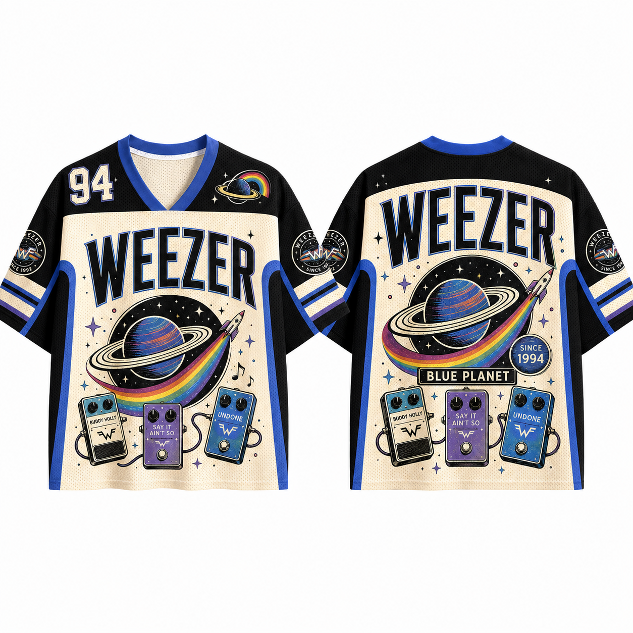 Weezer Band Jersey Shirts