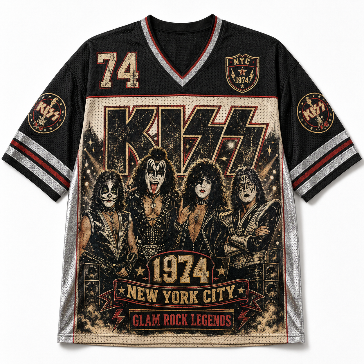 KISS Band Mesh Jersey