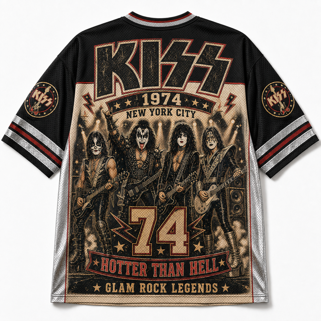 KISS Band Mesh Jersey