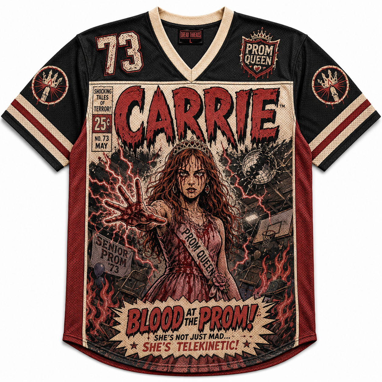Carrie “Blood at the Prom”  Jersey Shirts