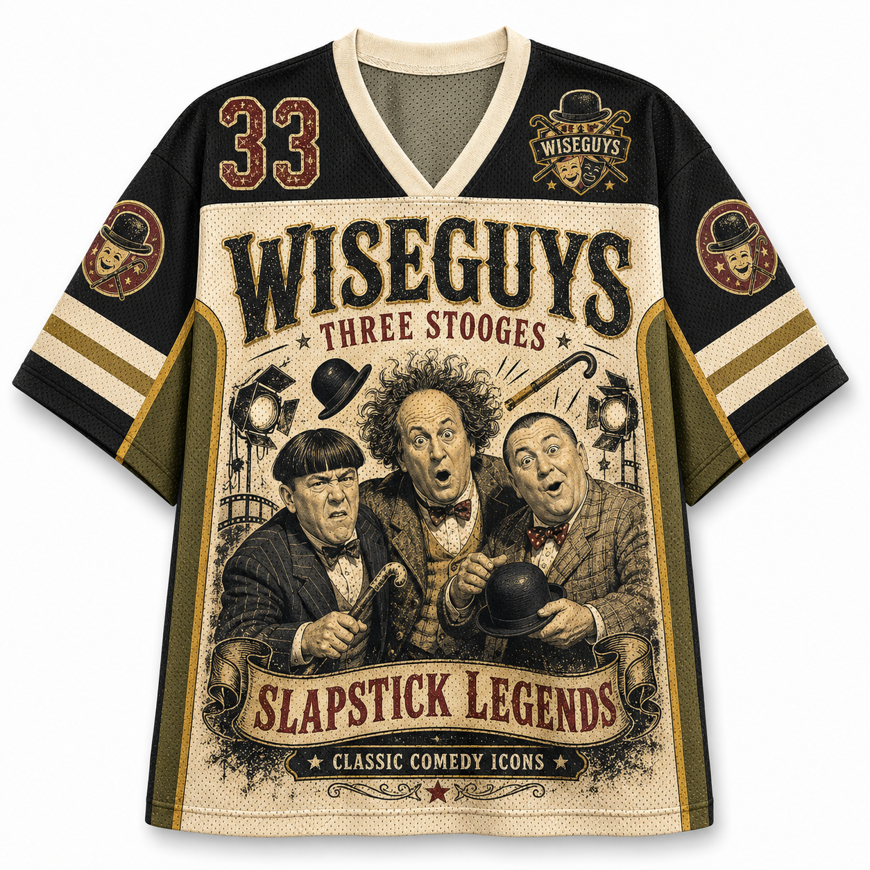 THE THREE STOOGES Jersey Shirts