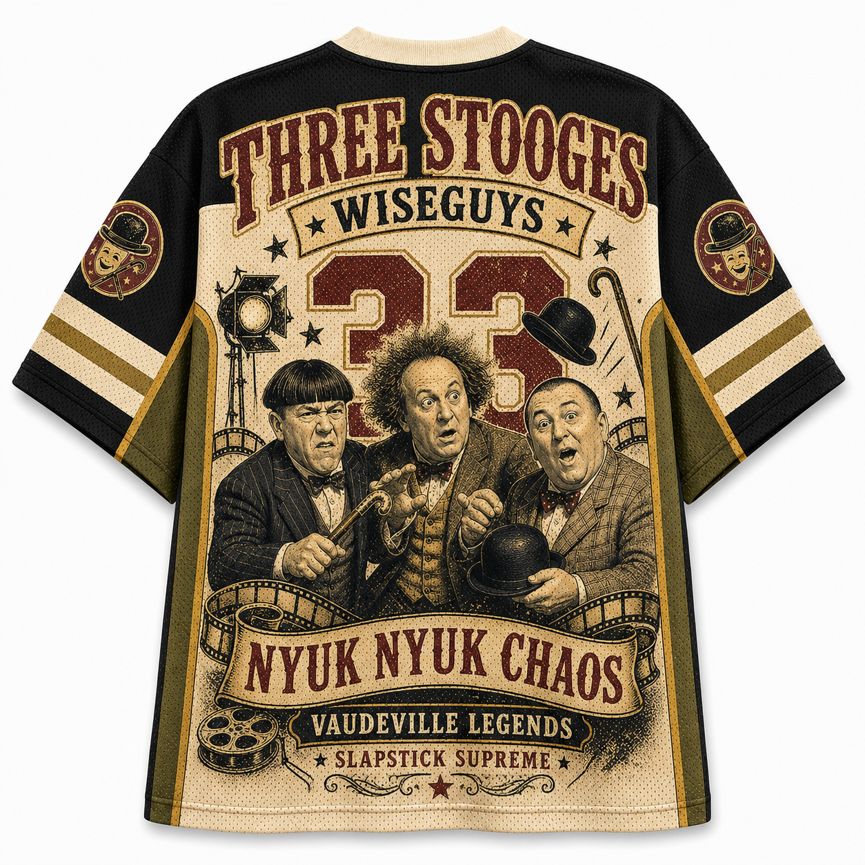 THE THREE STOOGES Jersey Shirts