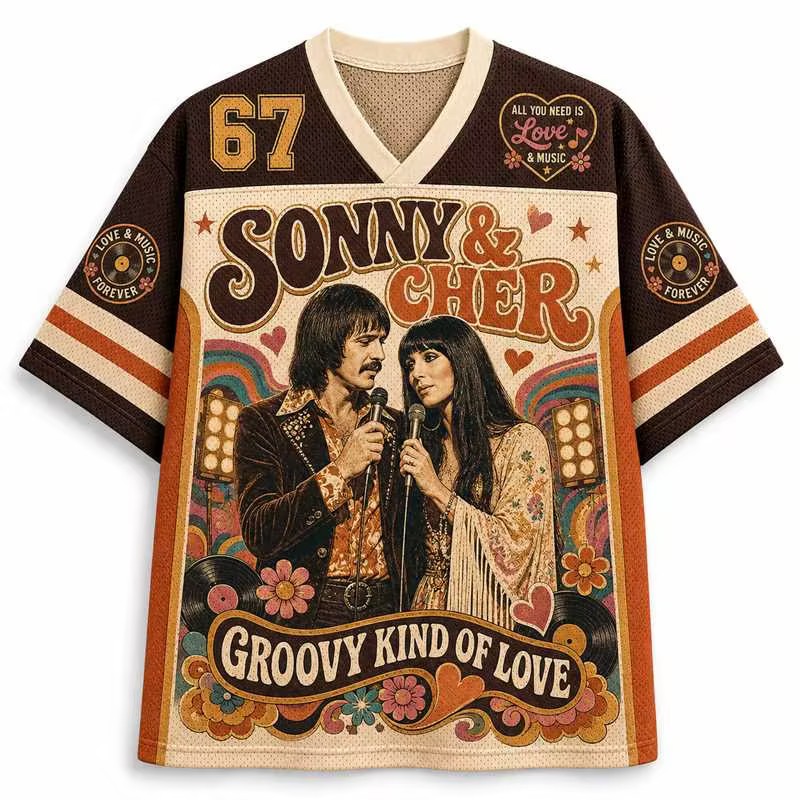 Groovy Kind of Love - Sonny & Cher Jersey Shirts