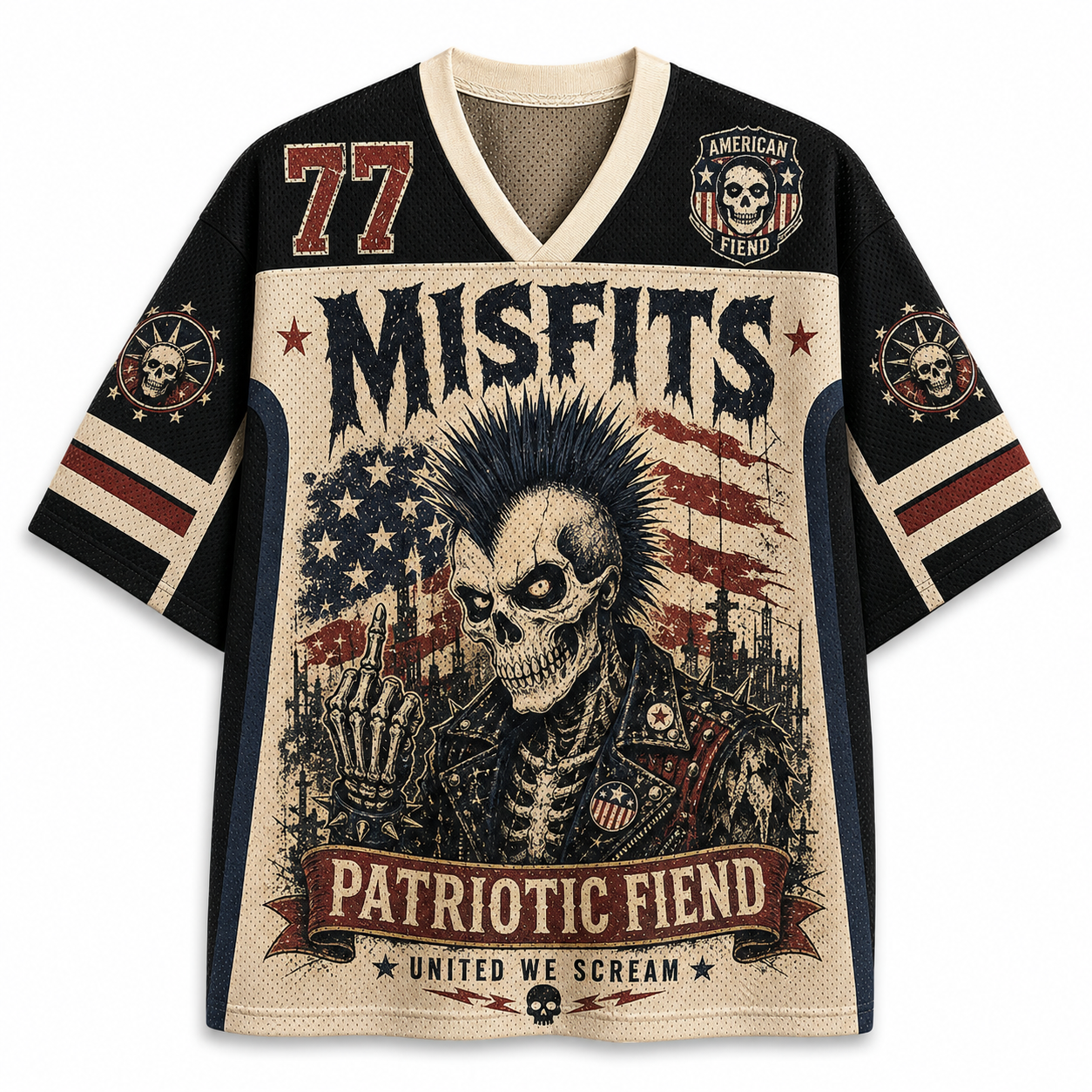 Misfits "Patriotic Fiend" Band Mesh Jersey
