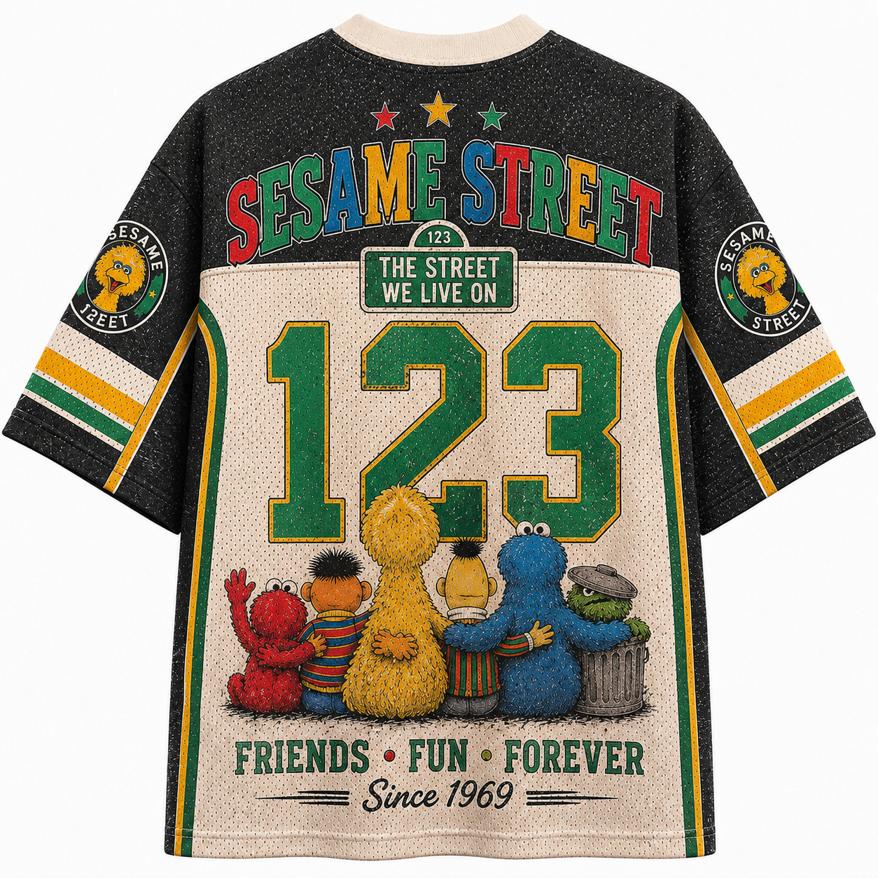 Sesame Street Come and Play Jersey Shirts