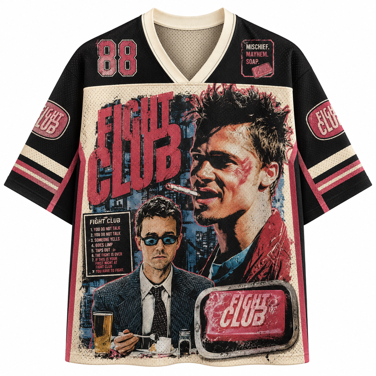 Fight Club (1999) Movie Jersey Shirts