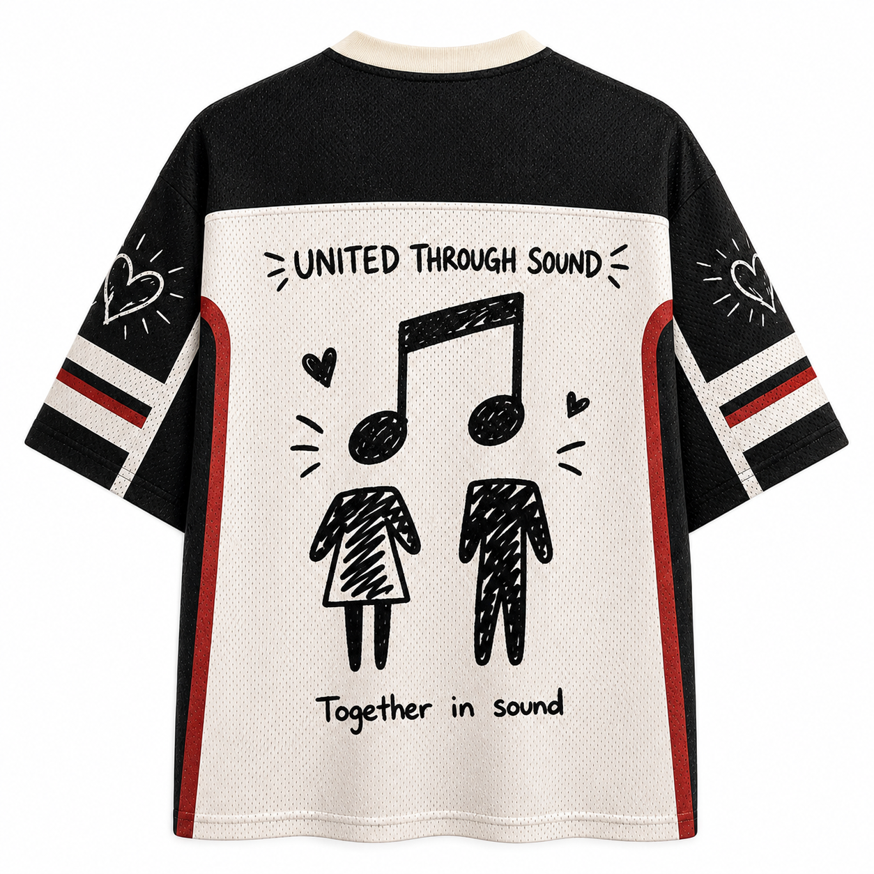 Music Connects People Blokecore Jersey T‑Shirt