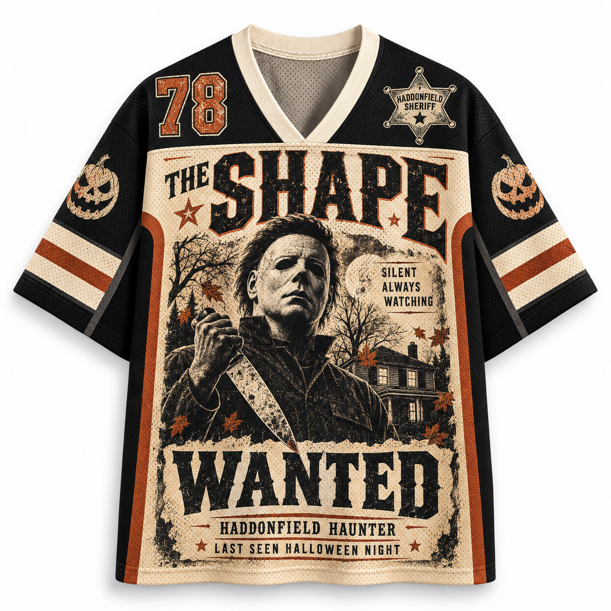 WANTED Halloween Movie Jersey Shirts
