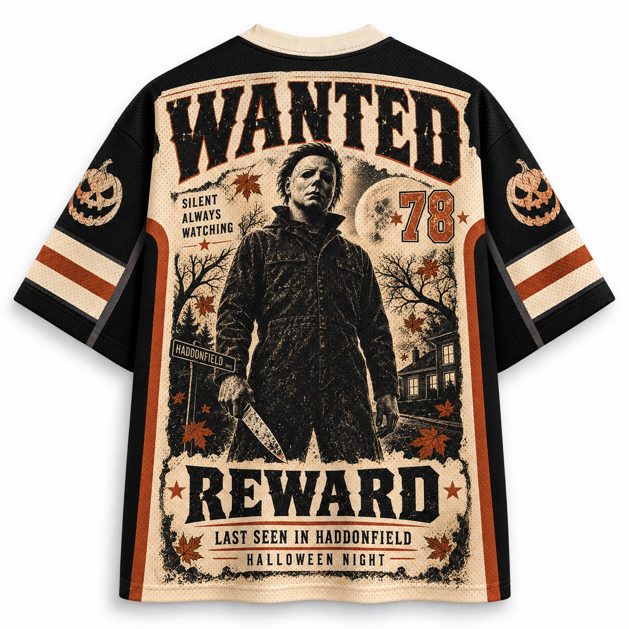 WANTED Halloween Movie Jersey Shirts