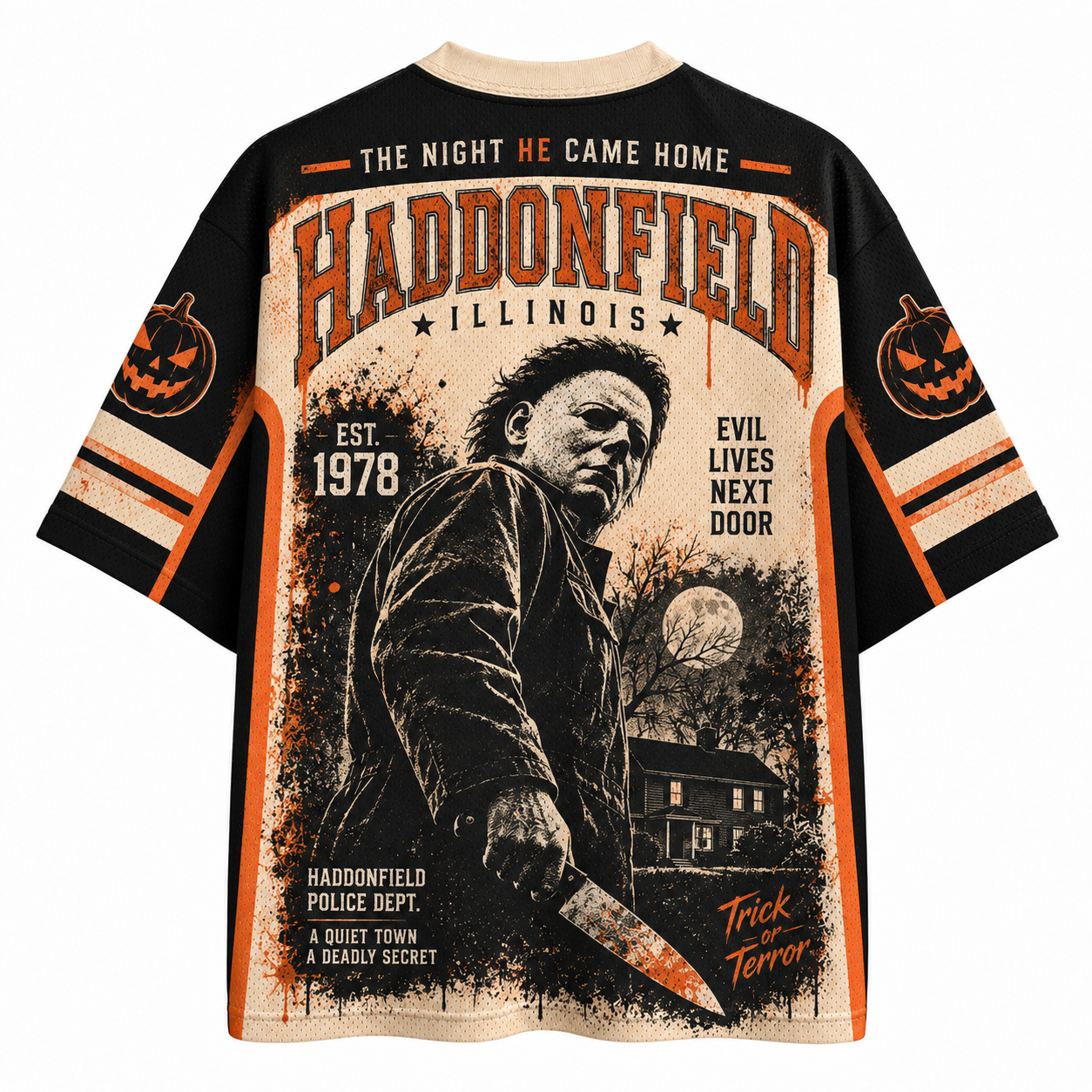 HADDONFIELD Halloween Smiths Grove Movie Jersey Shirts