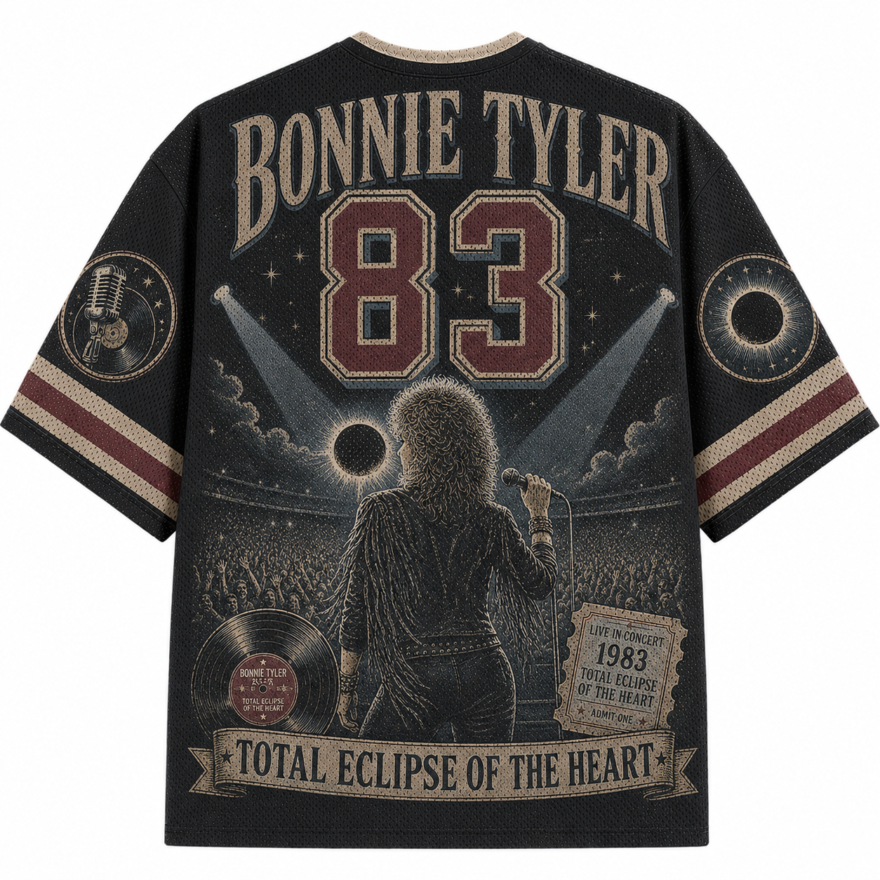 Bonnie Tyler "Total Eclipse of the Heart" 1983 Jersey Shirts