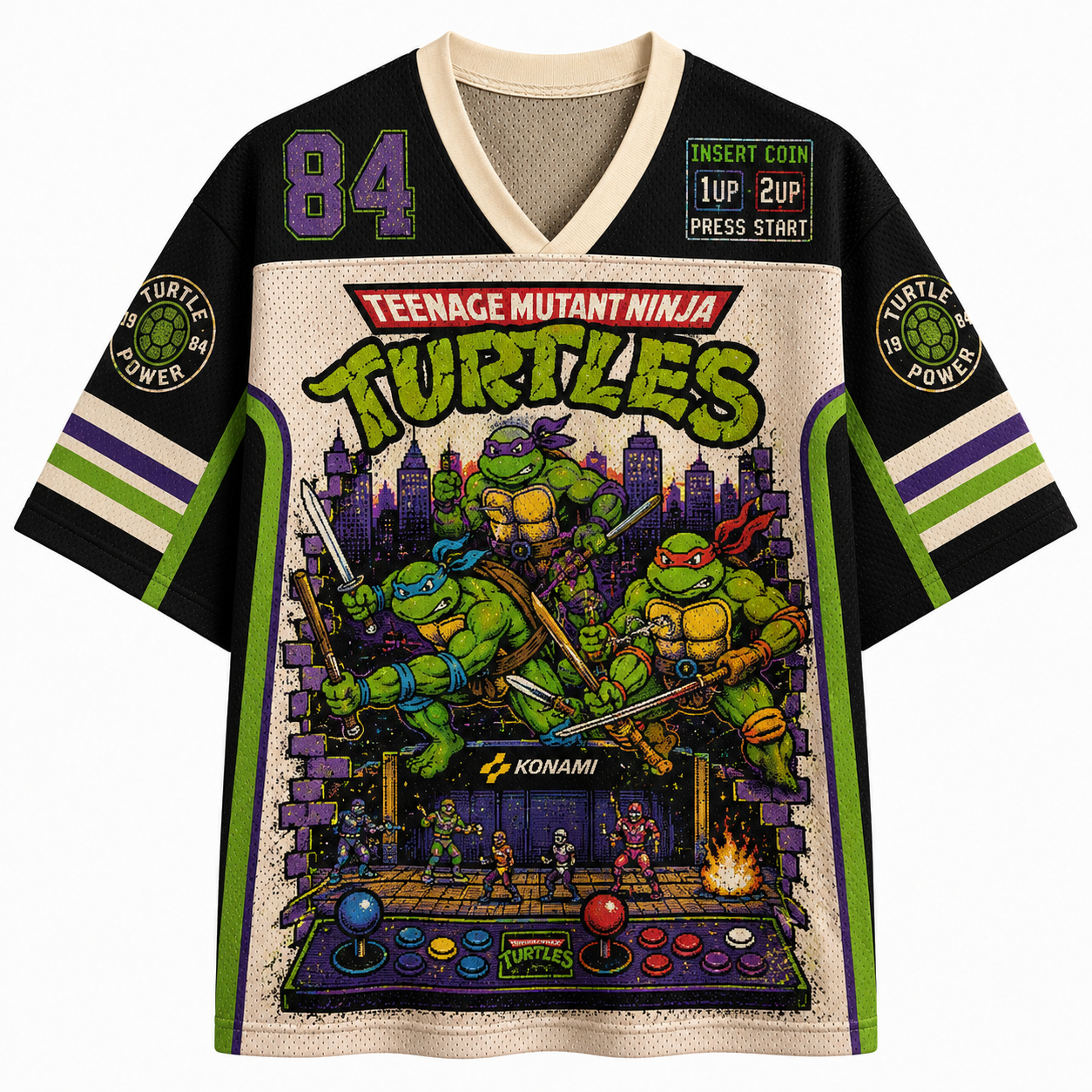 TURTLES KONAMI Jersey T‑Shirt
