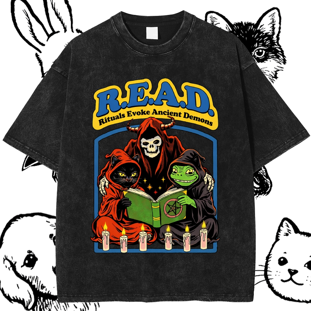 R.E.A.D. - Cotton Vintage Wash Classic Graphic Tee