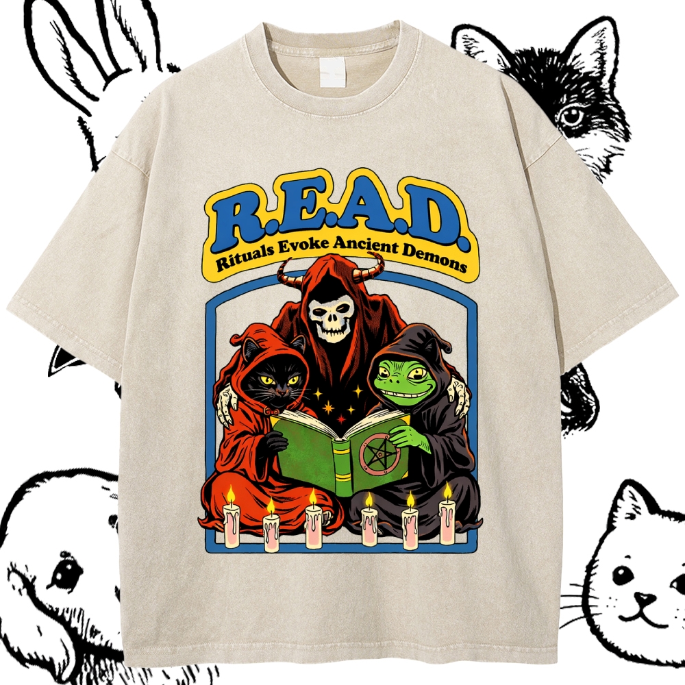 R.E.A.D. - Cotton Vintage Wash Classic Graphic Tee