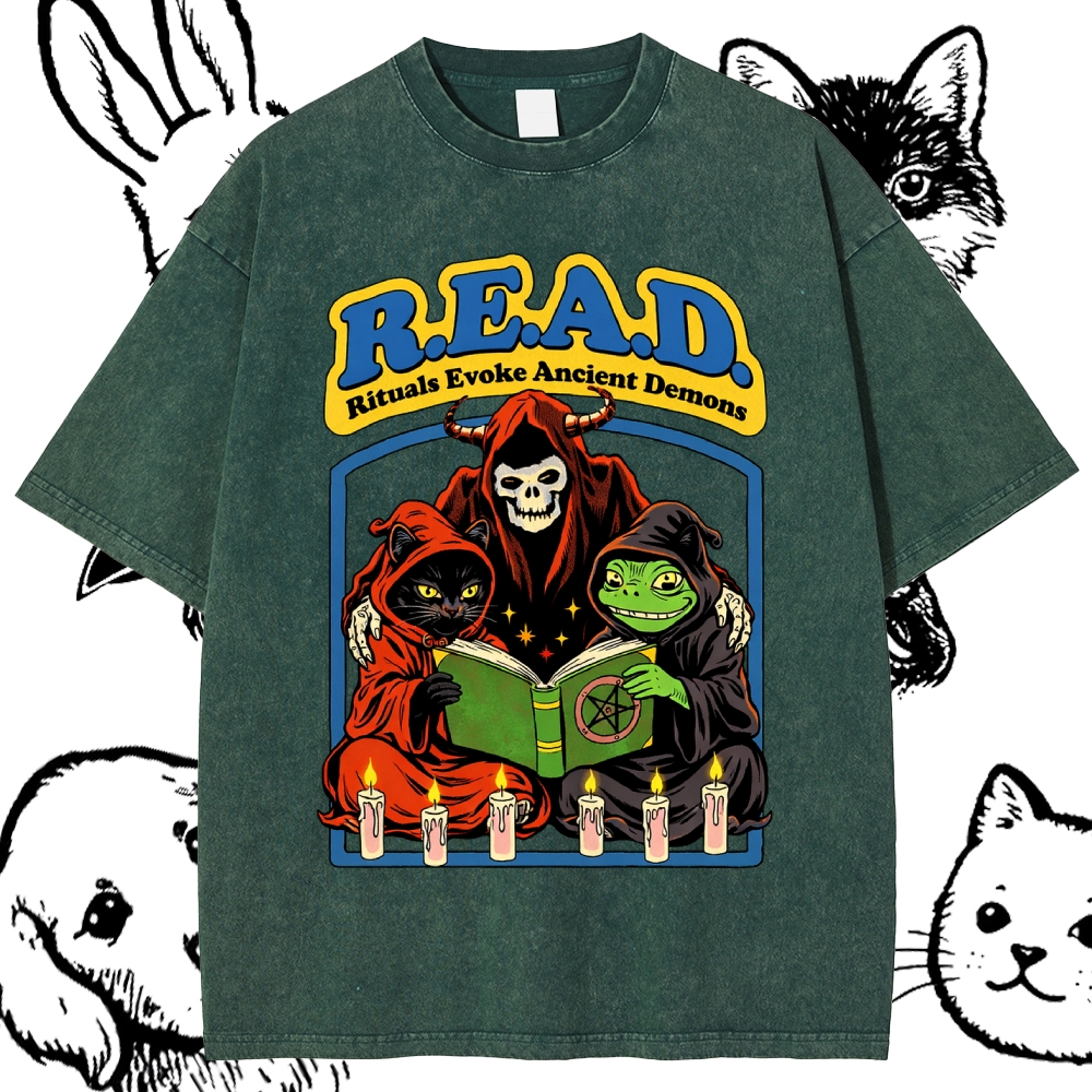 R.E.A.D. - Cotton Vintage Wash Classic Graphic Tee