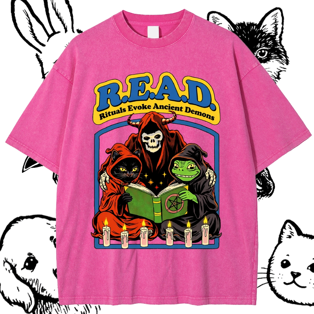 R.E.A.D. - Cotton Vintage Wash Classic Graphic Tee