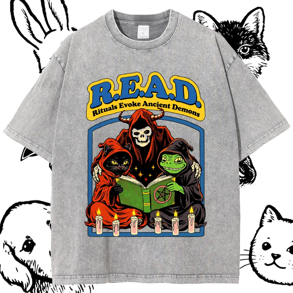 R.E.A.D. - Cotton Vintage Wash Classic Graphic Tee