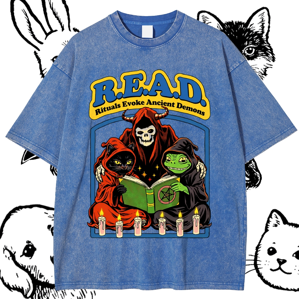 R.E.A.D. - Cotton Vintage Wash Classic Graphic Tee