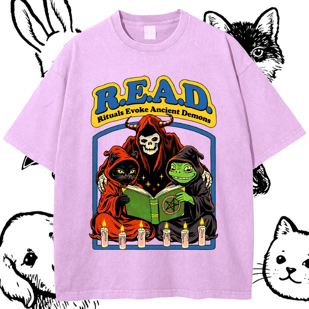 R.E.A.D. - Cotton Vintage Wash Classic Graphic Tee