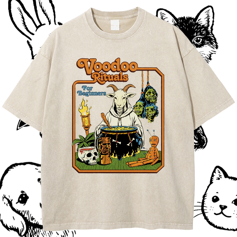 Voodoo Rituals - Cotton Vintage Wash Classic Graphic Tee