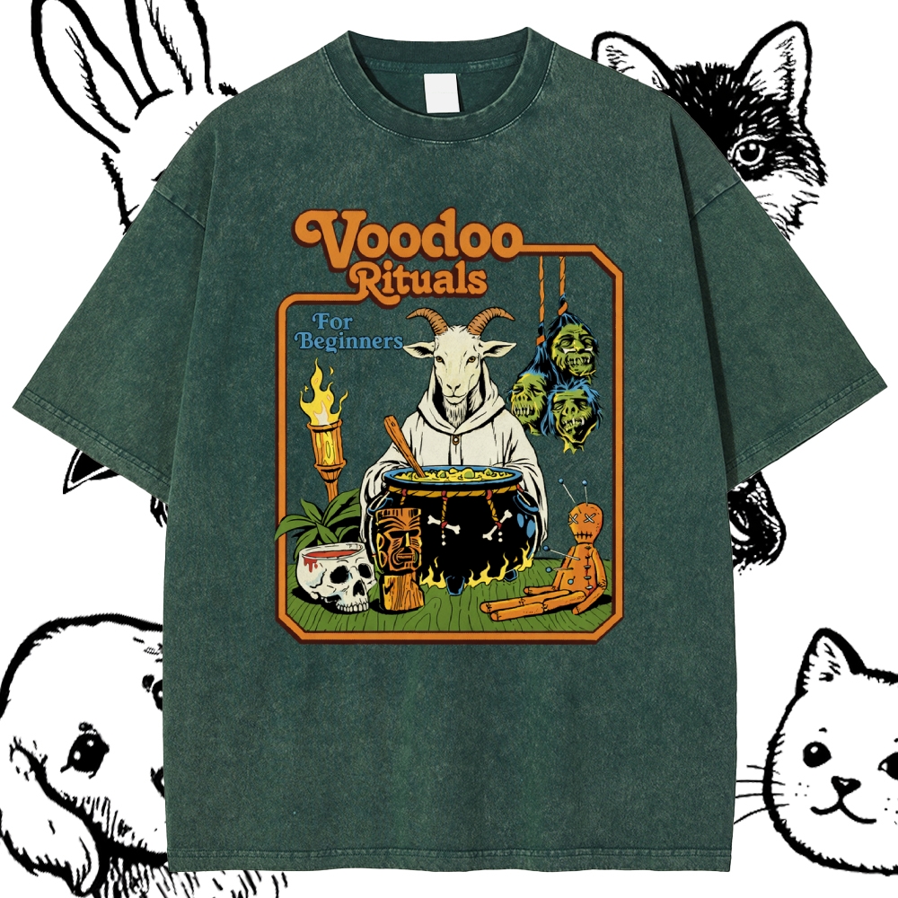 Voodoo Rituals - Cotton Vintage Wash Classic Graphic Tee
